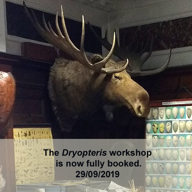 The Dryopteris workshop is fully booked